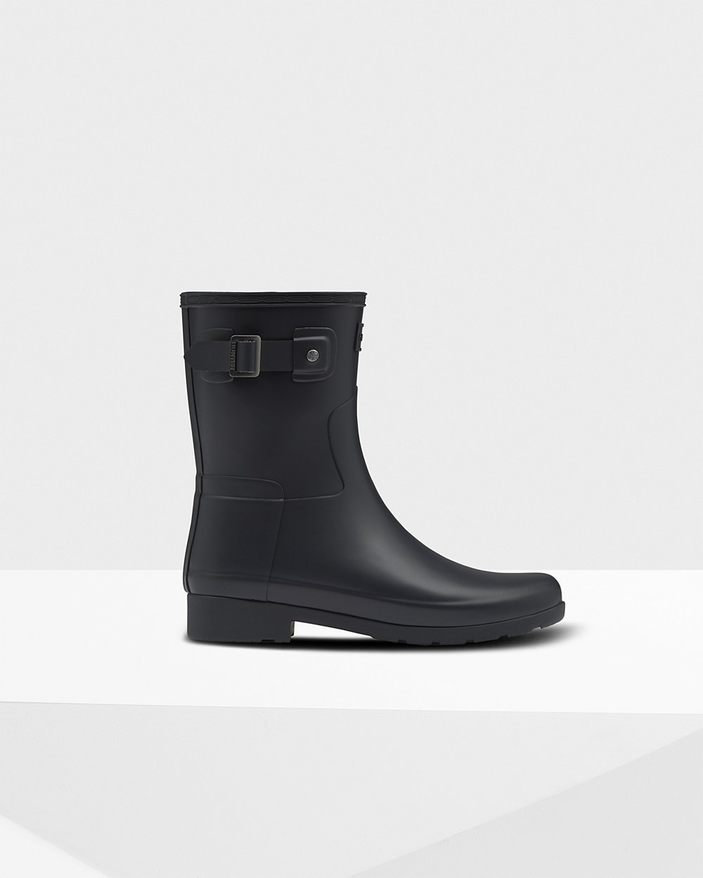 Women Hunter Refined Slim Fit | Short Rain Boots Navy | NZ-21745-JZBX